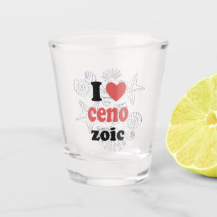 Ich Liebe Cenozoic lustiges Zitat für Wissenschaft Schnapsglas