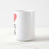 Ich liebe Chai-Tee Kaffeetasse (Mittel)