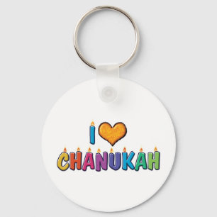 Ich liebe Chanukka Schlüsselanhänger