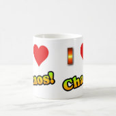 Ich Liebe Chaos! Kaffeebecher Kaffeetasse (Mittel)