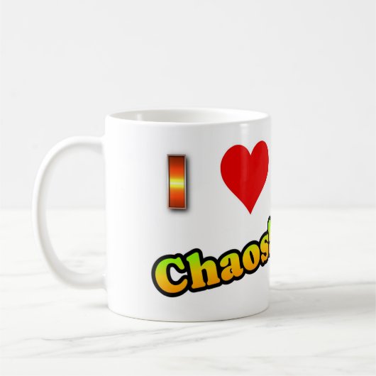Ich Liebe Chaos! Kaffeebecher Kaffeetasse (Links)