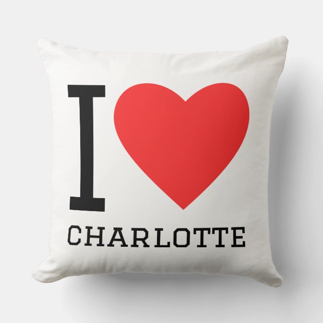 Ich liebe Charlotte  Kissen (Vorderseite)