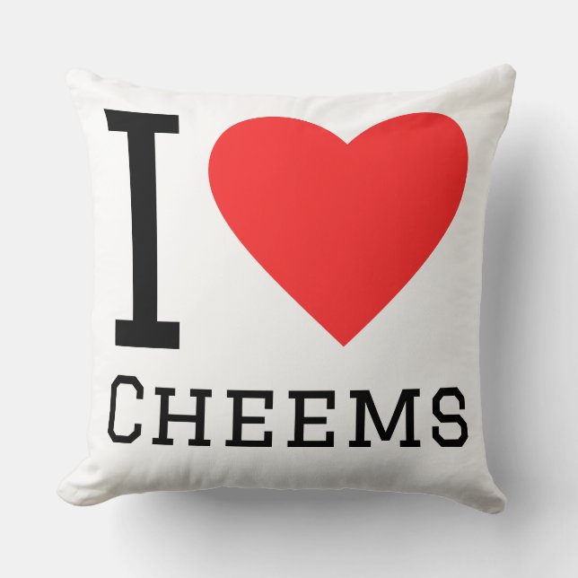 Ich liebe Cheems  Kissen (Vorderseite)