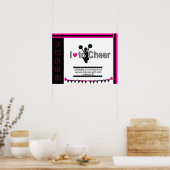 Ich Liebe, Cheerleader Poster zu jubeln (Küche)