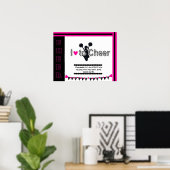 Ich Liebe, Cheerleader Poster zu jubeln (Heimbüro)
