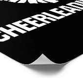 Ich liebe Cheerleading Cheer Coach  Poster (Ecke)