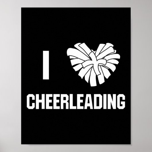 Ich liebe Cheerleading Cheer Coach  Poster (Vorne)