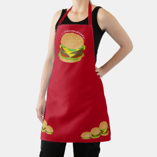 Ich liebe Cheeseburger Schürze (InSitu)