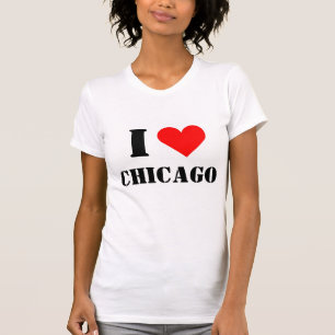 Ich liebe Chicago Herz T-Shirt