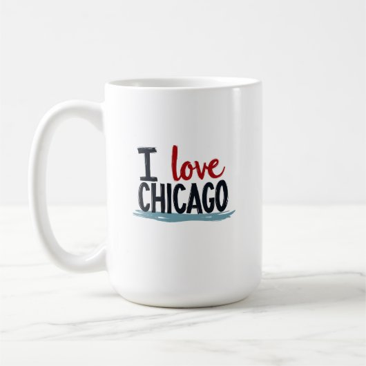 Ich liebe Chicago Kaffeetasse (Links)