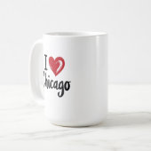 Ich liebe Chicago Kaffeetasse (Vorderseite Links)