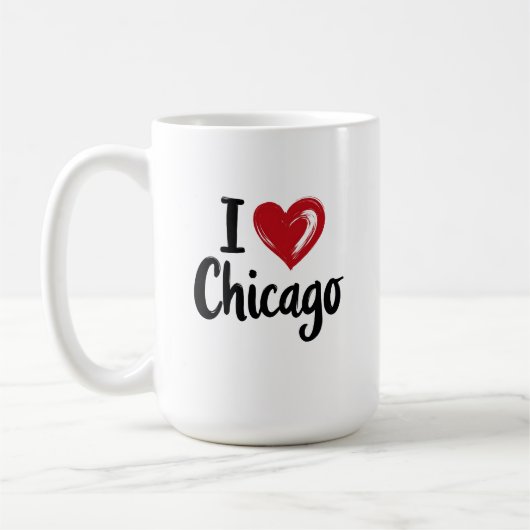 Ich liebe Chicago Kaffeetasse (Links)