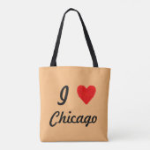 Ich liebe Chicago Tasche (Rückseite)