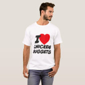 Ich liebe Chicken Nuggets T-Shirt (Vorne ganz)