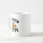 Ich liebe Chicken Pot Pi Mathe Essen Wortspiel  Kaffeetasse (Vorderseite Links)