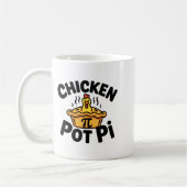 Ich liebe Chicken Pot Pi Mathe Essen Wortspiel  Kaffeetasse (Links)