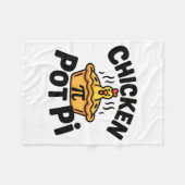 Ich liebe Chicken Pot Pi Mathe Essen Wortwitz  Fleecedecke (Vorderseite (Horizontal))