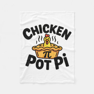 Ich liebe Chicken Pot Pi Mathe Essen Wortwitz Fleecedecke