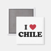 Ich liebe Chile Magnet (Vorderseite/Rückseite)