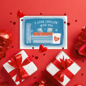 Ich Liebe Chillin' mit dir Eiswürfel Valentine Einladung