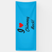 ICH LIEBE Chimney Rock Banner (Vertikal)