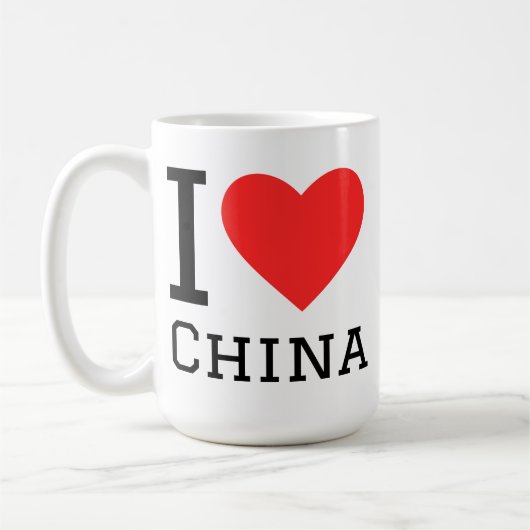 Ich liebe China Kaffeetasse (Links)