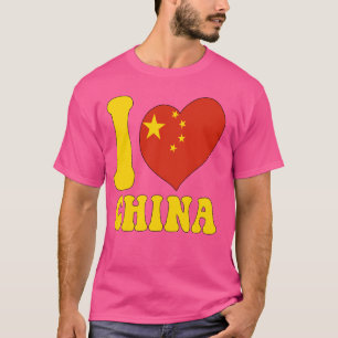 Ich Liebe China stolz auf die chinesische China Fl T-Shirt