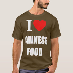 Ich Liebe chinesisches Essen und Kochen T-Shirt