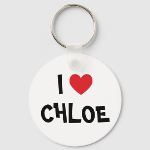 Ich liebe Chloe Schlüsselanhänger