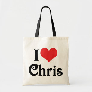 Ich liebe Chris Tragetasche