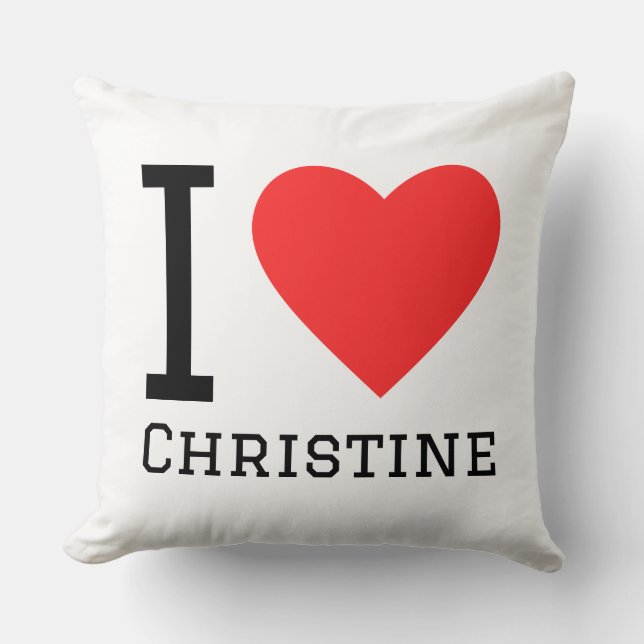 Ich liebe Christine Kissen (Vorderseite)