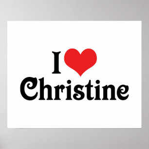 Ich liebe Christine Poster