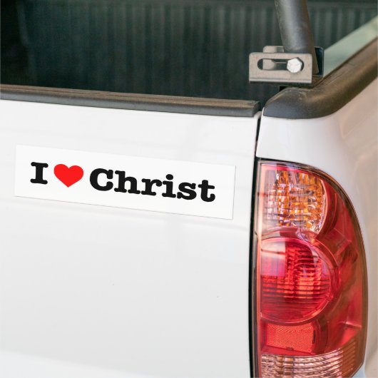 "ICH LIEBE CHRISTUS" AUTOAUFKLEBER (Auf Lkw)
