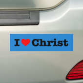 "ICH LIEBE CHRISTUS" AUTOAUFKLEBER (Auf Auto)