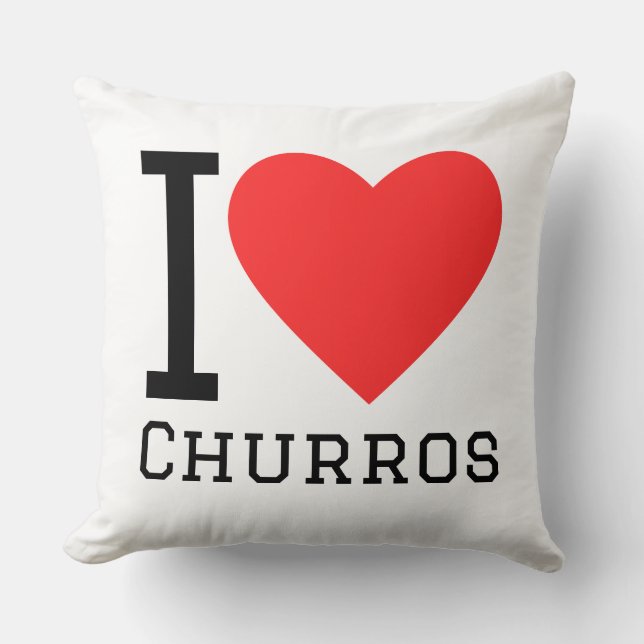Ich liebe Churros Kissen (Vorderseite)