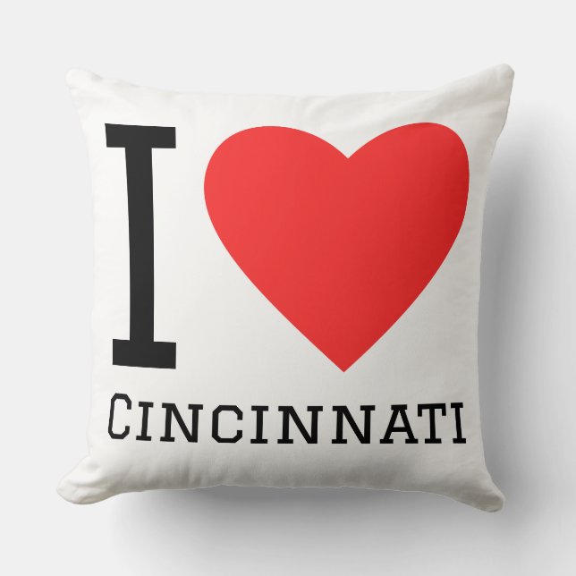 Ich liebe Cincinnati  Kissen (Vorderseite)