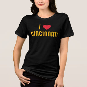 ich liebe Cincinnati,Ohio Tri-Blend Shirt