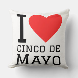 Ich liebe Cinco de Mayo Kissen