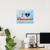 Ich Liebe Clearmont, Wyoming Poster (Heimbüro)