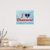 Ich Liebe Clearmont, Wyoming Poster (Küche)