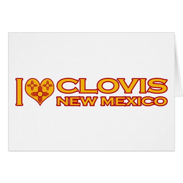Ich liebe Clovis, NM (Vorderseite (Horizontal))
