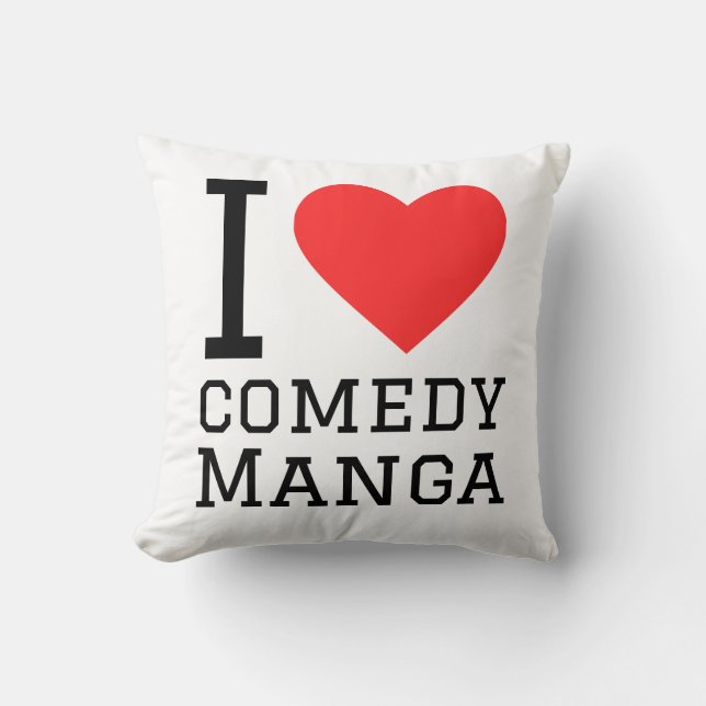 Ich liebe Comedy-Manga Kissen (Vorderseite)