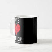 Ich Liebe Comic Sans so viel! Kein Grafikdesign Kaffeetasse (Vorderseite Links)
