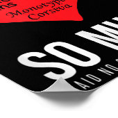 Ich Liebe Comic Sans so viel! Kein Grafikdesign Poster (Ecke)