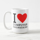 Ich liebe Computertechnik Kaffeetasse (Links)