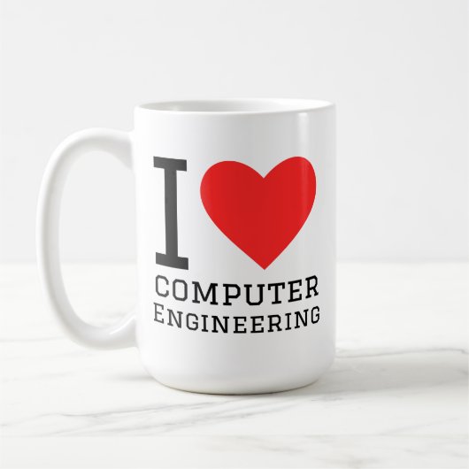 Ich liebe Computertechnik Kaffeetasse (Links)