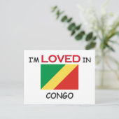 Ich liebe CONGO Postkarte (Stehend Vorderseite)
