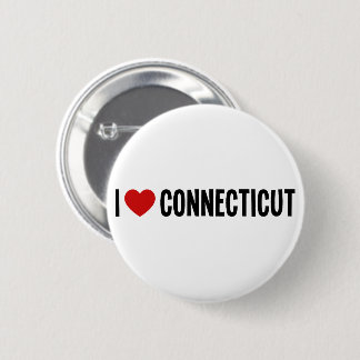 Ich liebe Connecticut-Rundbutton Button