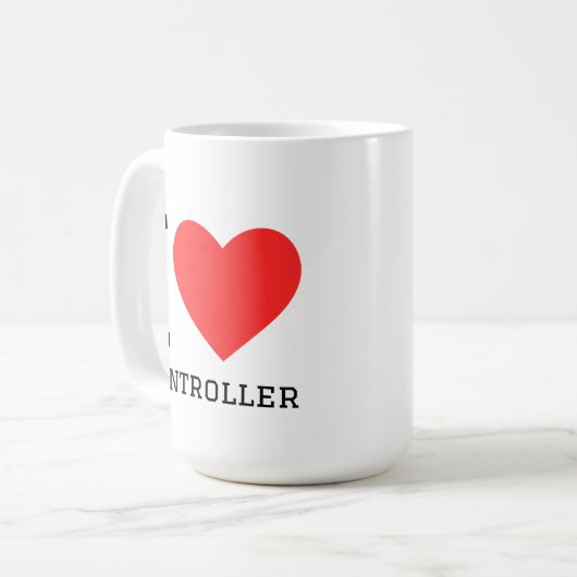 Ich liebe Controller Kaffeetasse (Vorderseite Links)