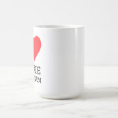 Ich liebe Cookie-Eiscreme Kaffeetasse (Mittel)